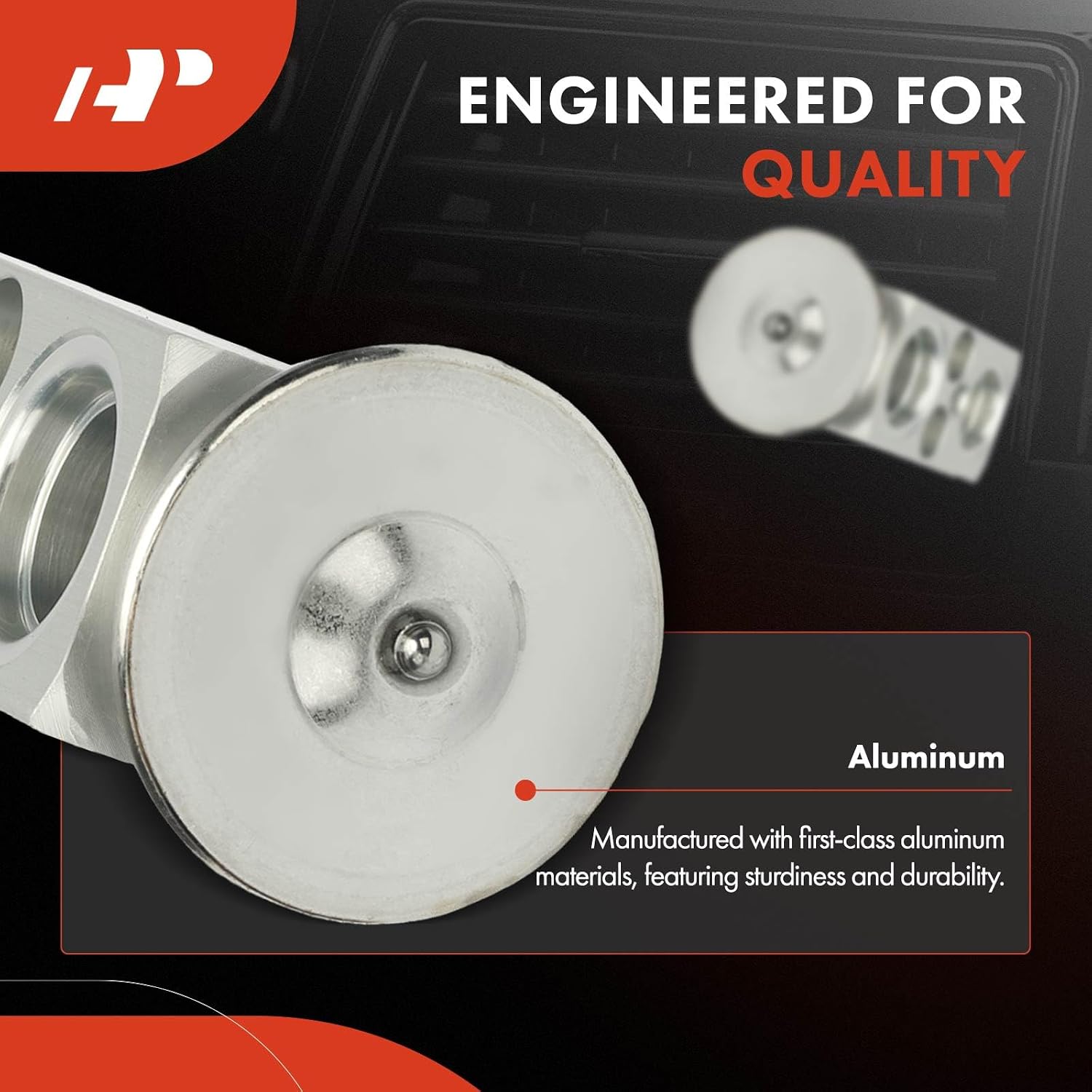 A-Premium AC Expansion Valve Compatible with International Harvester 4400/7600/TerraStar/WorkStar 7600/WorkStar 7600/WorkStar 7700/Durastar/LoneStar/ProStar, with Block Expansion Valve