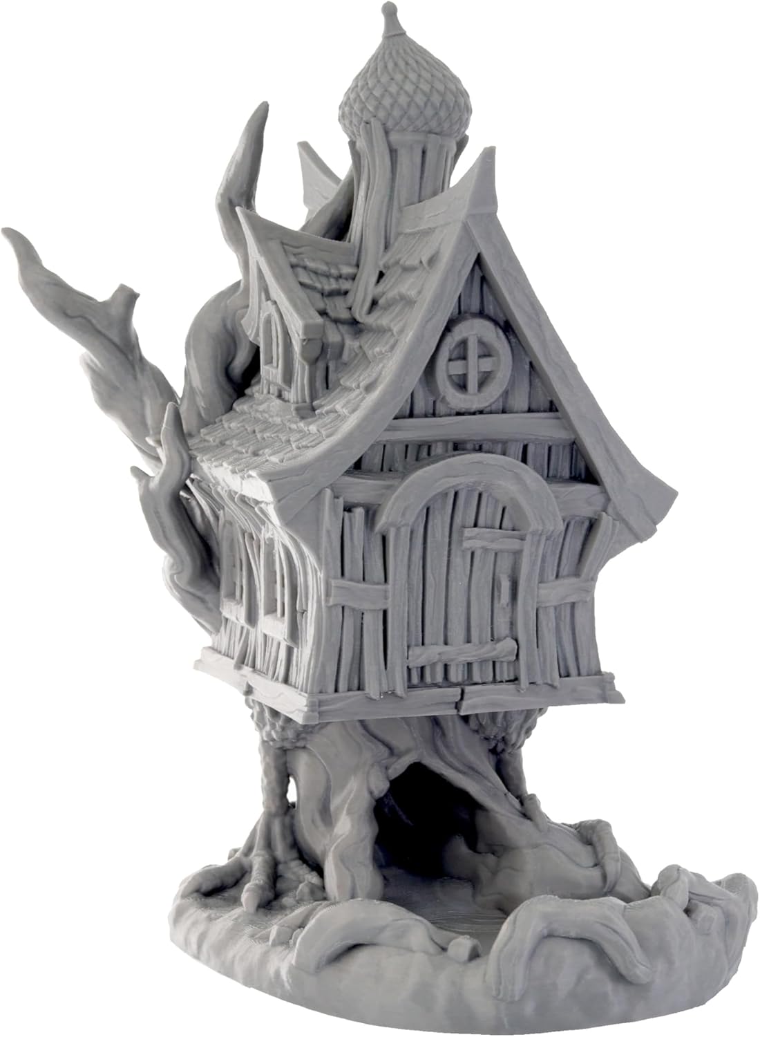 Baba Yaga Dice Tower - Fantasy Gaming Accessory for Board Games, D&D & Tabletop RPGs (Paintable)
