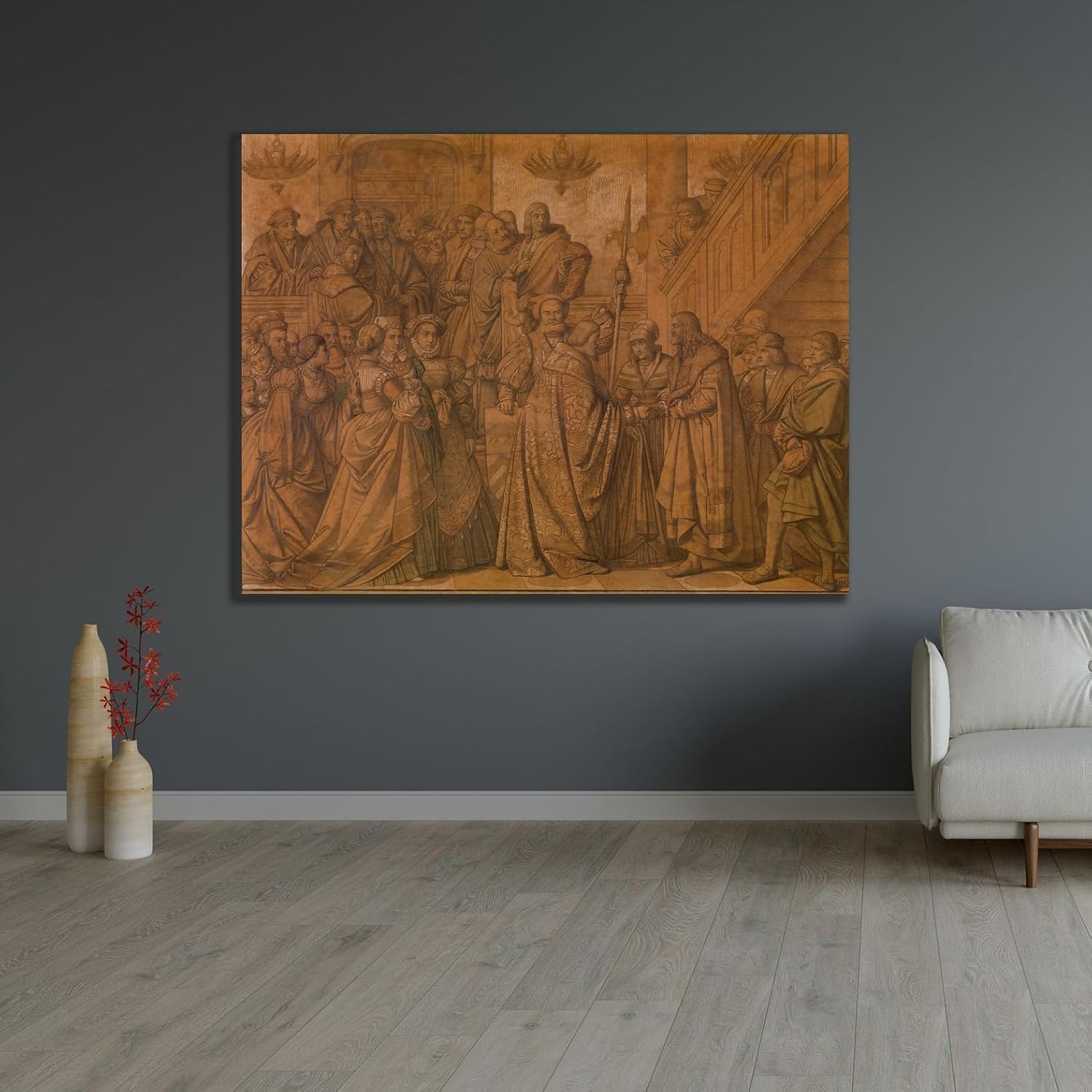 ArtDirect Alderman Gerard van de Werve Receives Albrecht Dürer (1889) Unframed Art Print Giclee Poster by Godfried Guffens - Ready for Framing with Customization Sizes 10x8, 14x11, 20x15, 32x24, 48x36 and 60x45 inches