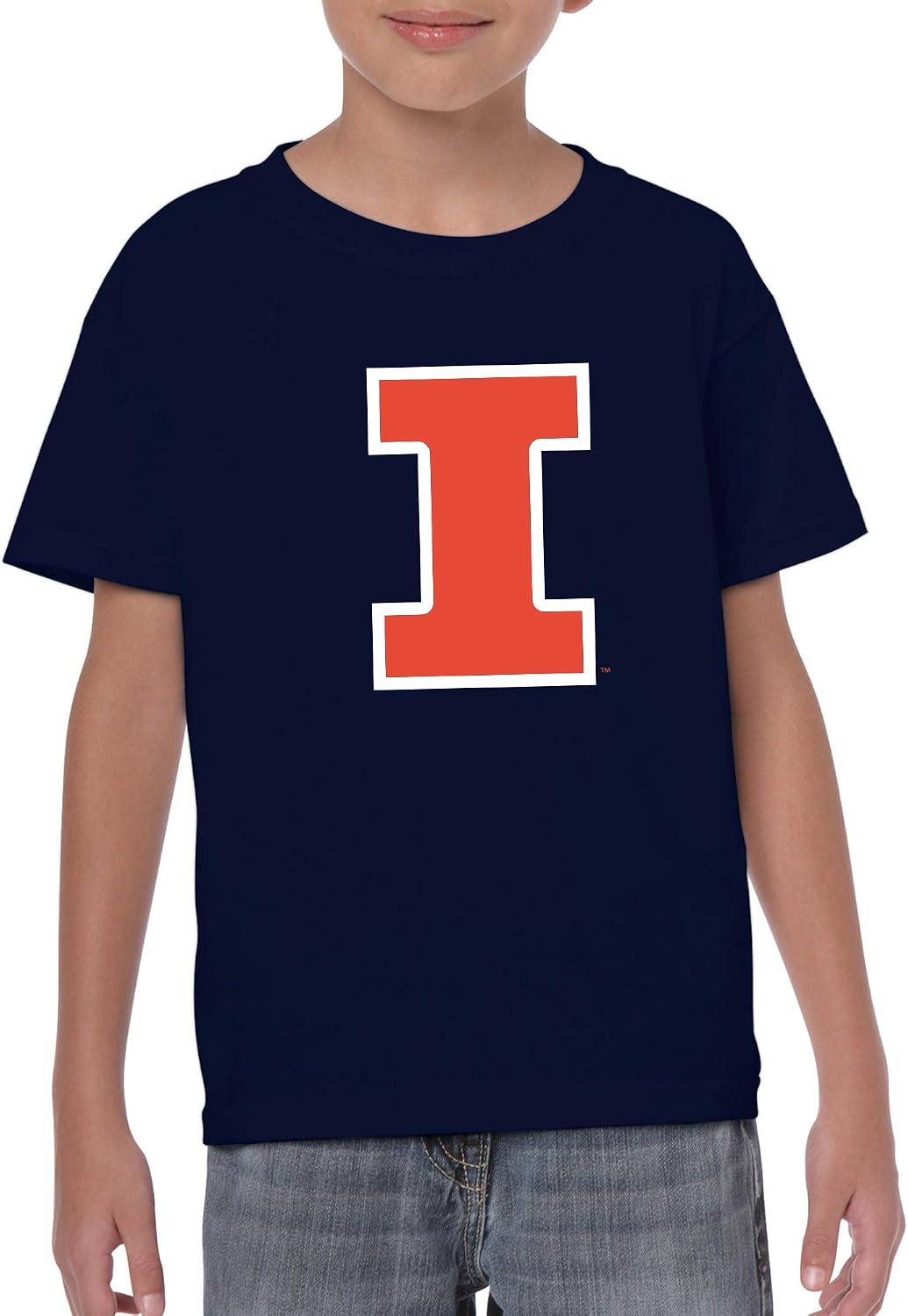 NCAA Primary Logo, Team Color Youth T Shirt, College, University