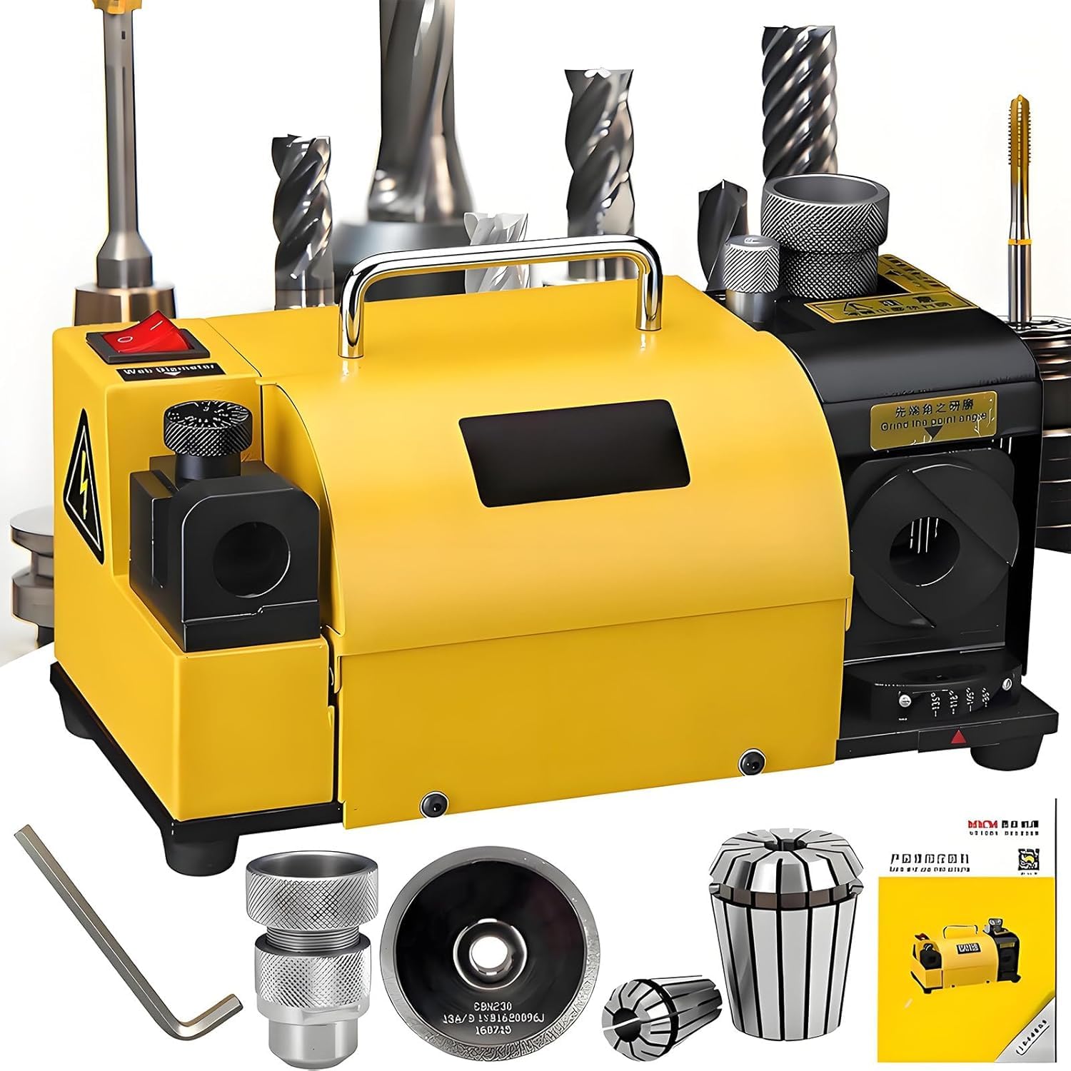 Regulowana ostrzałka kątowa do wierteł do drewna, metalu i muru – precyzyjne narzędzie szlifierskie do efektywnej renowacji ostrzy