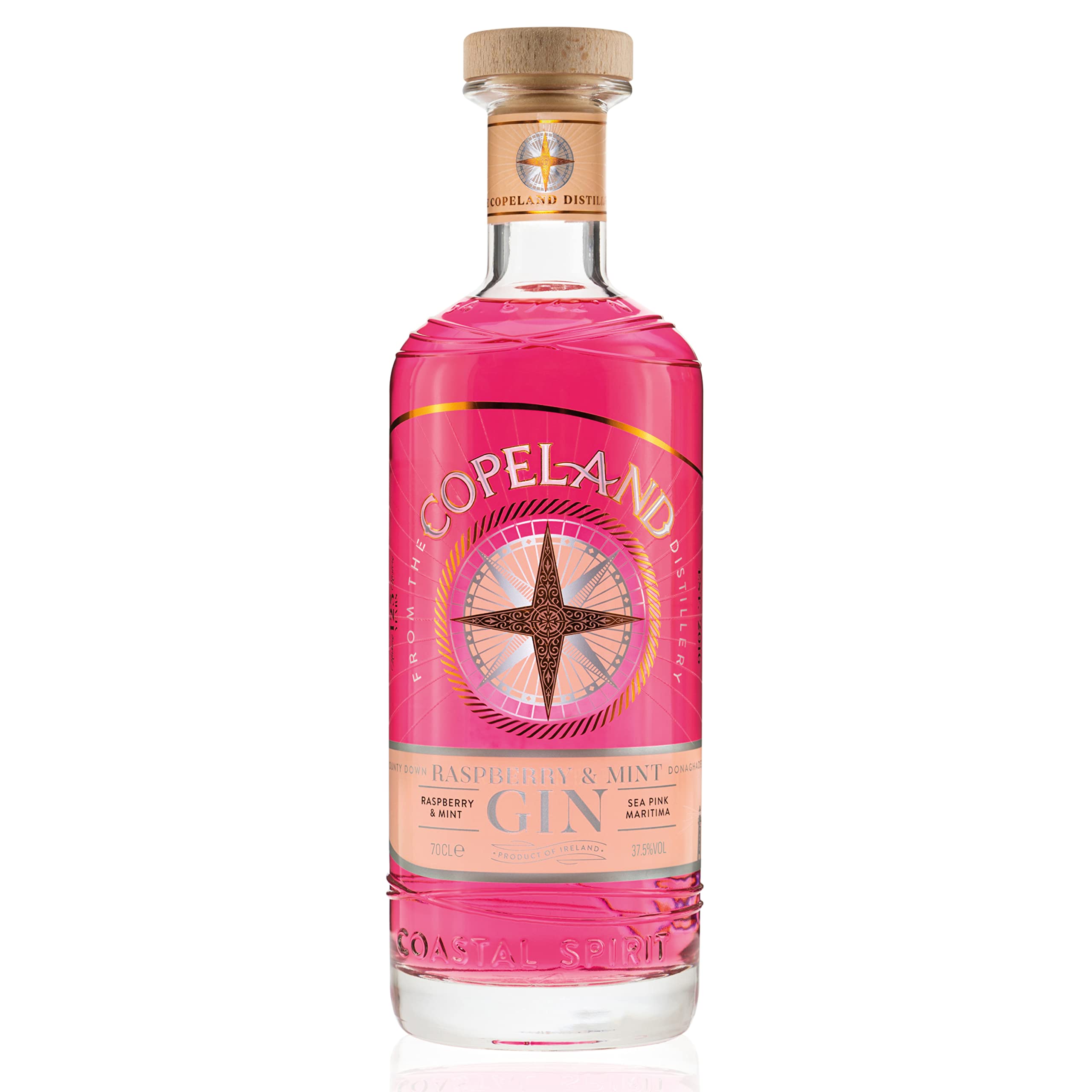 Copeland - Raspberry & Mint Gin - 70cl - 37.5% ABV - Sweet & Refreshing Fruit Flavoured Premium Gin
