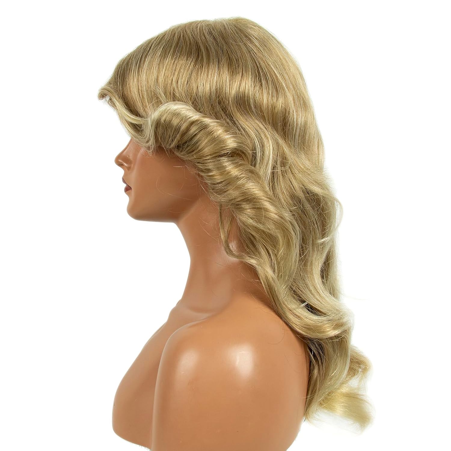H&Bwig Farrah Fawcett Feathered Wigs, Blonde 70s Vintage Womens Long Natural Synthetic Wig for Lady - Party Cosplay Costume Accessory - Image 4