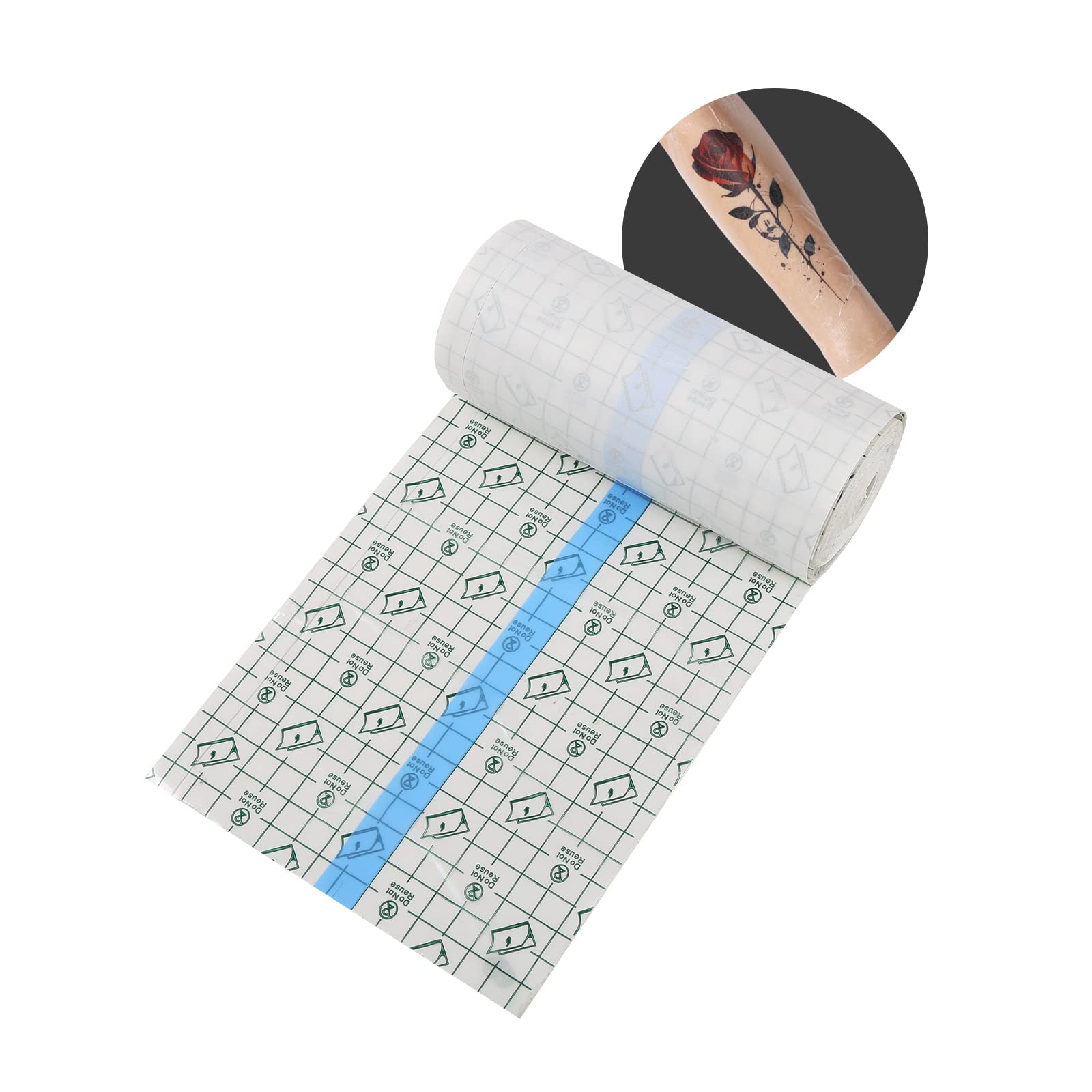 Aftercare Bandage | 6 in x 10 yd Roll | Clear Waterproof Adhesive Wrap, Second Skin Protective Dressing Healing Film Transparent Bandages(15CM-1M)