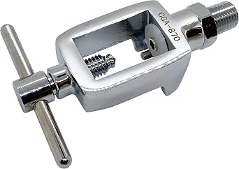 Preece Precision CGA870 Medical Oxygen Fill Yoke x 1/4" Male NPT for Filling Small Portable Oxygen Cylinders, T-Handle