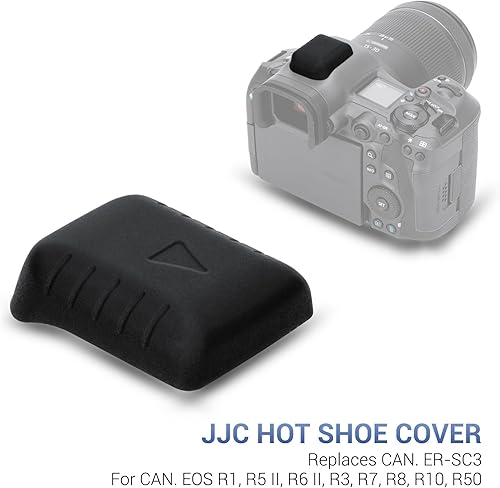 Miniatura 10 de JJC Paquete de 2 protectores de tapa para cámara Canon EOS R50 R10 R8 R7 R6 Mark II R5C R3, sustituye a la cubierta de zapata Canon ER-SC2
