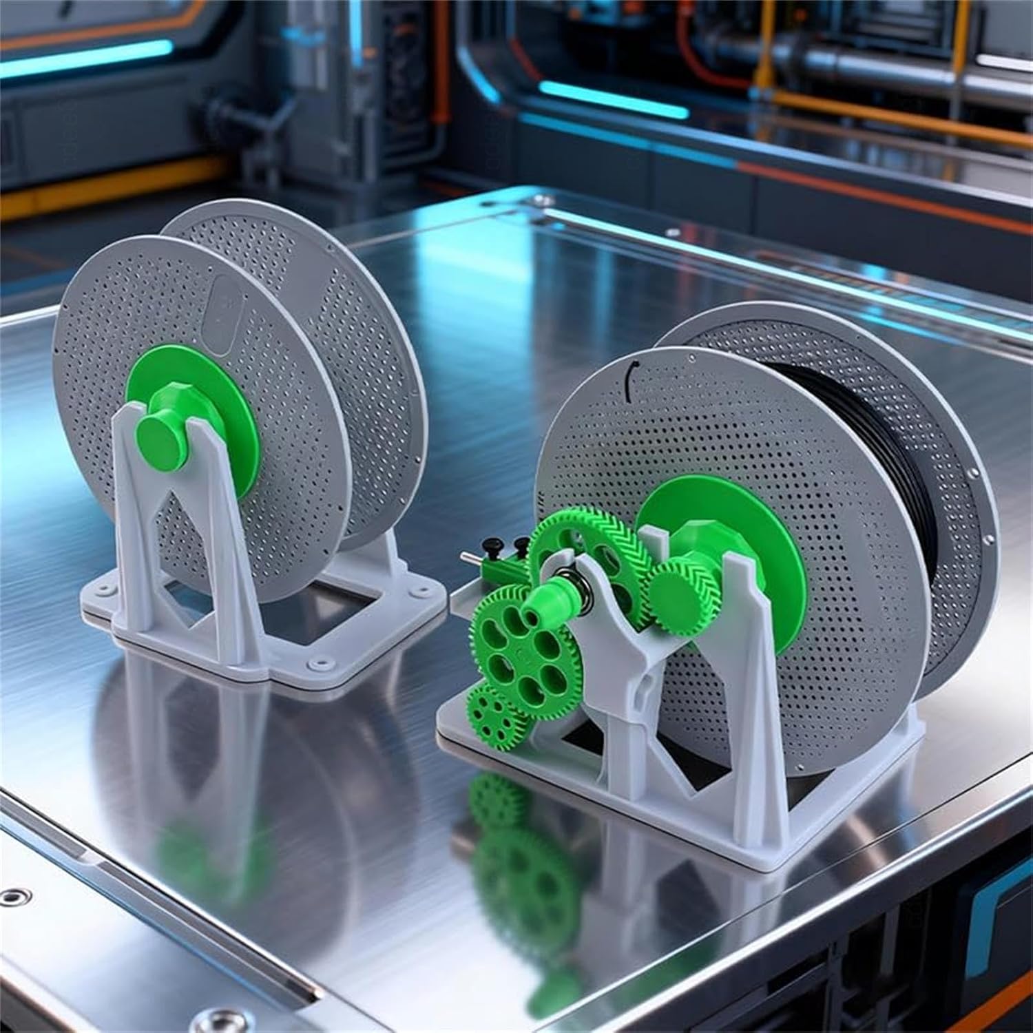 Hand Crank Filament Spool Winder for 1kg 3D Printing Spools, Tangle-Free Winder, Efficient Winding Prevents Tangling