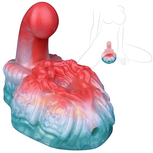 Grinding Dildo Grinder Sex Toy, Riding Dildo Lesbian Sex Toys | Soft Silicone, Nipple Clit G-Spot Stimulator, 2.17'' Small Beginner Dildo, Foreplay Sex Toy for Lesbians, Women & Couples - N-qy5234