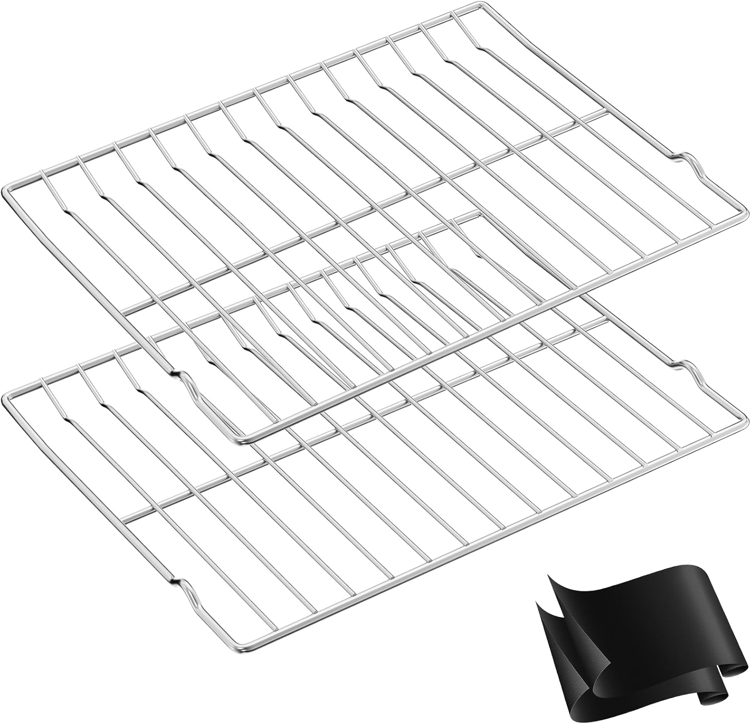 UPGRADE 316067902 Oven Rack Replacement Compatible with Frigidaire Stove Oven Racks,22.6"x 16" 316067902 Rack-Flat For Kenmore Range Oven Parts 304 Stainless Steel Oven Wire Rack With 2ps Oven Liners