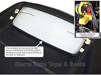 Vista 3 de Sierra Auto Tops Convertible Top Reemplazo para Audi A4 2003-2009, TwillFast RPC Canvas, negro, ventana de vidrio calefactable