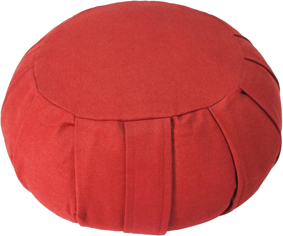 YogaAccessories Round Cotton Zafu Meditation Cushion Pillow