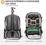 TARION Sac à Dos pour Appareil Photo 15L- Sac Photo avec Compartiment Ordinateur Portable 15,6" et Housse Imperméable | Pour Photographe, Randonnée et Voyage (PBL) - 5