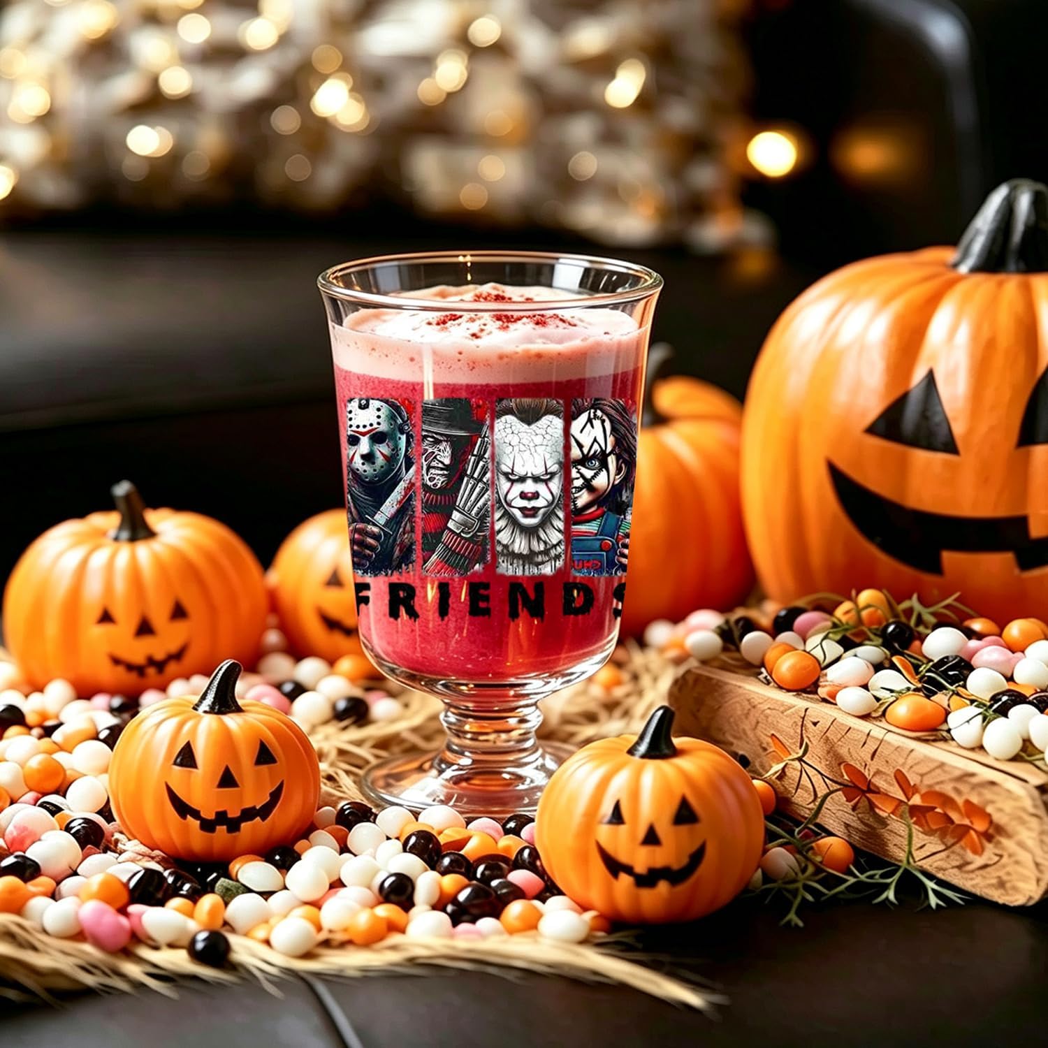Halloween UV DTF Transfer Stickers for Glass Spider Web Cup Wrap image 3