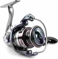 スピニングリール 5.2:1 ギア比 黒 Amazon | スピニングリール 釣り ギア比5.2:1 最大ドラグ力8Kg