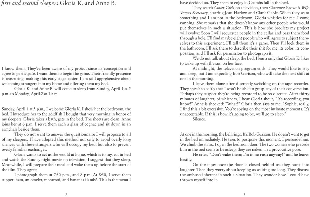 Amazon | Sophie Calle: The Sleepers | Calle, Sophie, Ramadan, Emma