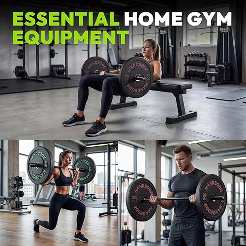 Miniatura 8 de Barra olímpica de 4 pies/4.9 pies/6 pies - Barra de peso de 2 pulgadas para entrenamiento de fuerza, levantamiento de pesas, sentadillas, peso Barra