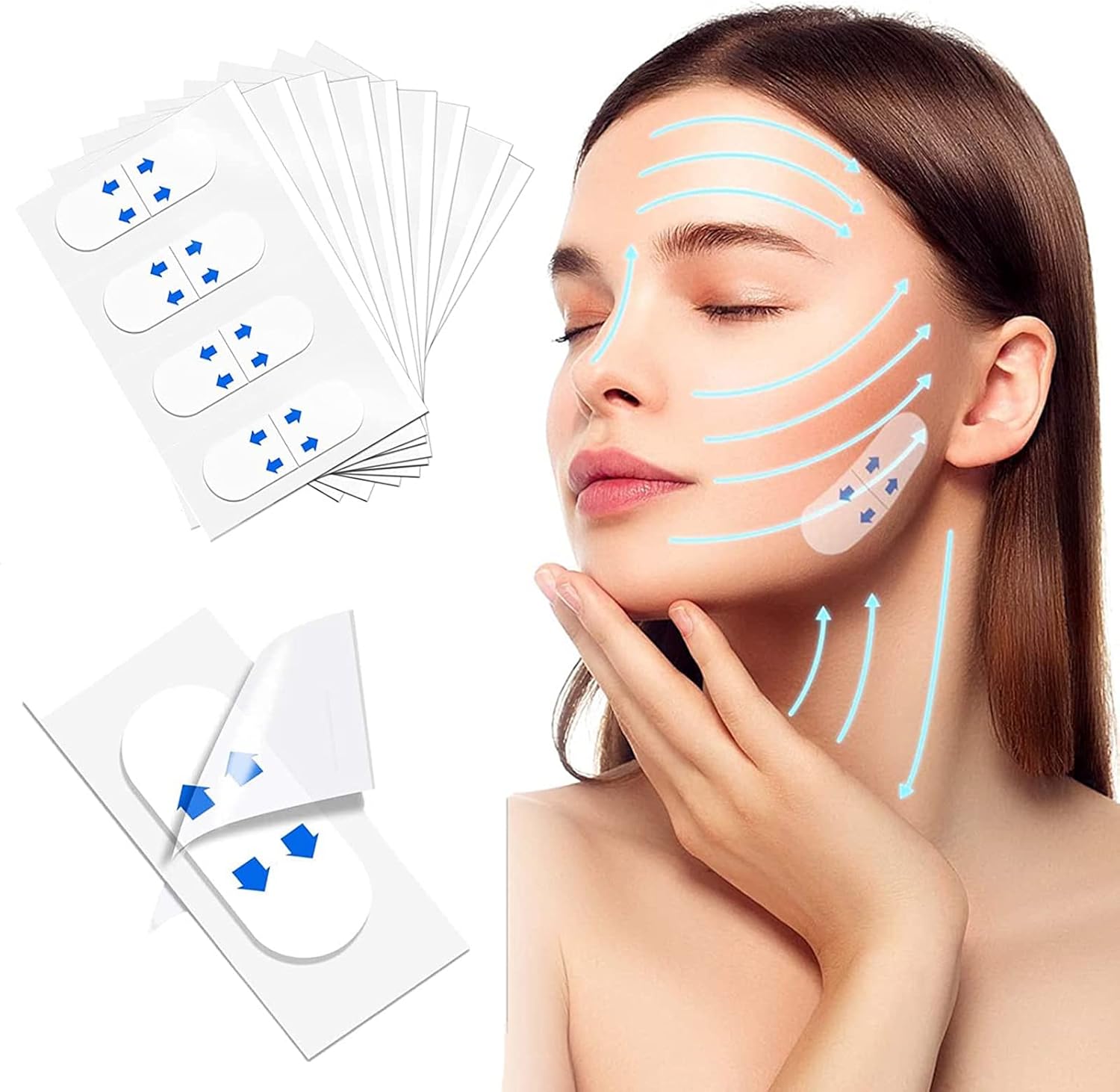 Face Lift Tape, 120 Pcs Face Tape Lift, Face Lifting Tape Invisible