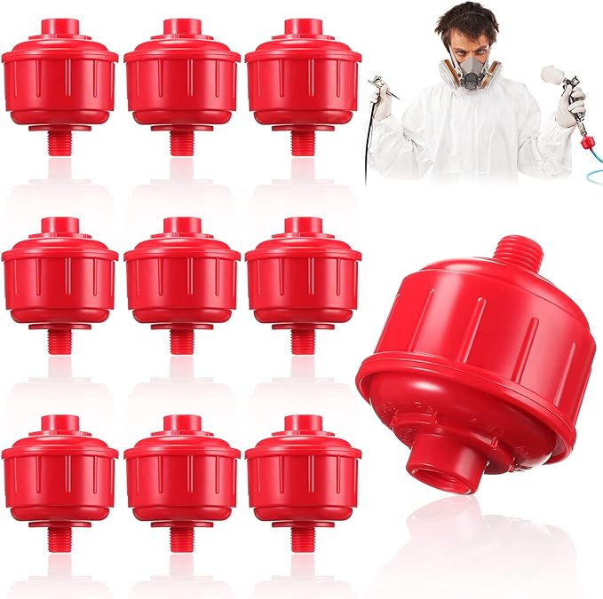 10 Pcs Mini Disposable Water and Air Filters Disposable Spray Gun