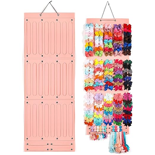 Hair Bows Organizer for Girls, CLYMENE Hair Clip Bows