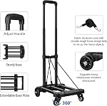 KEDSUM Folding Hand Truck, 290 lbs Heavy Duty Dolly Cart for Moving, Solid Construction Utility Cart Compact and Lightweight for Luggage, Personal, Travel, Auto, Moving and Office Use