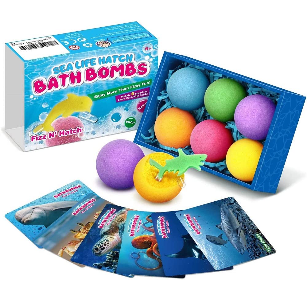 UKR Sea Life Sponge Bath Bombs Fun and Educational Bath Time