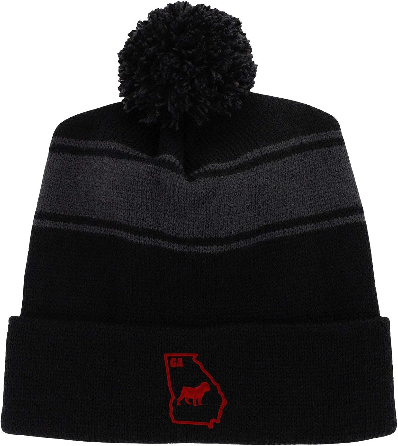I Bulldog Georgia Embroidered Beanie/Scarf