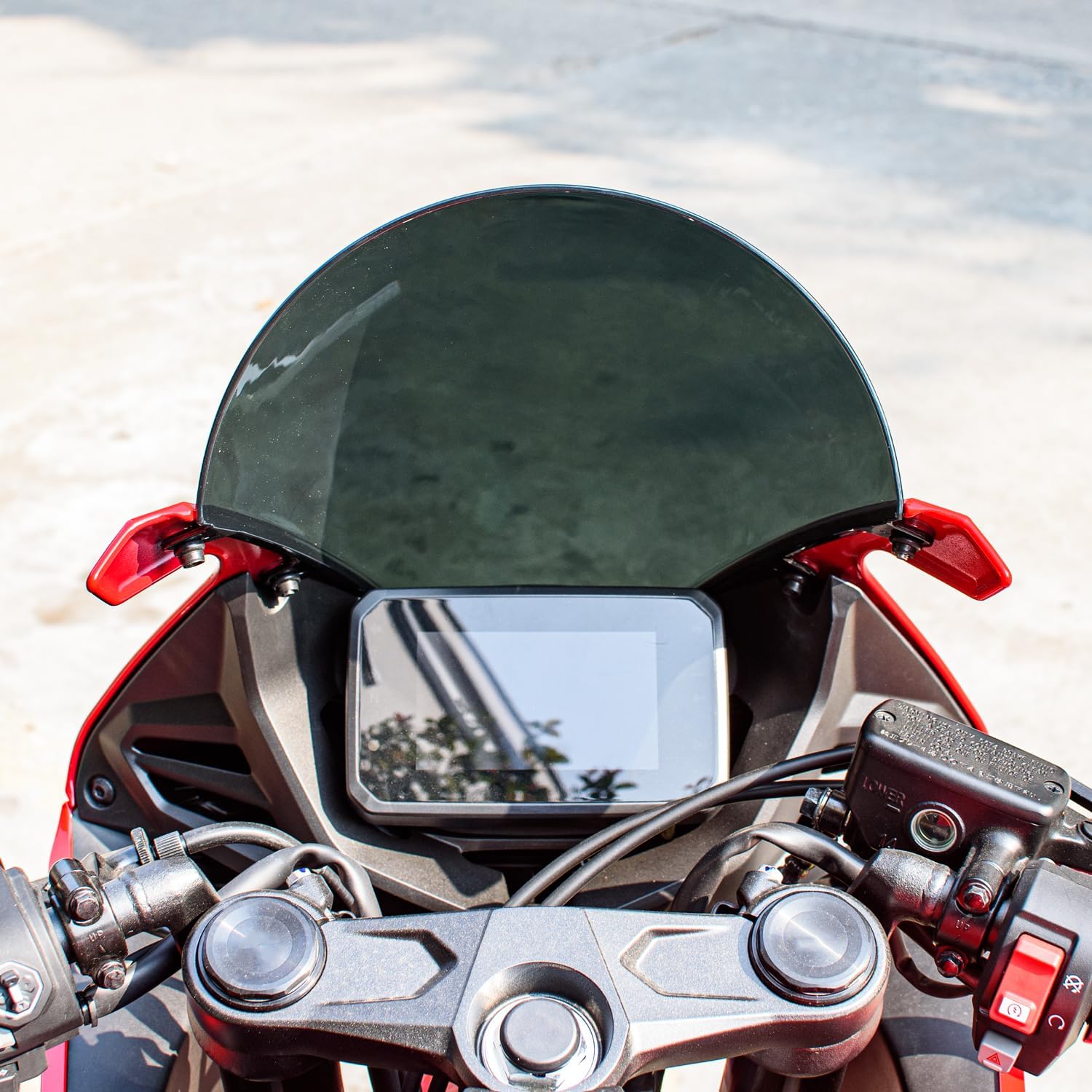 Motorcycle Front Windscreen Windshield for Honda CBR650R 2019 2020 2021 2022 2023 2024 CBR 650R Morden Sport Wind Shield Screen Flyscreen Deflector Protector Fairing (Smoke)