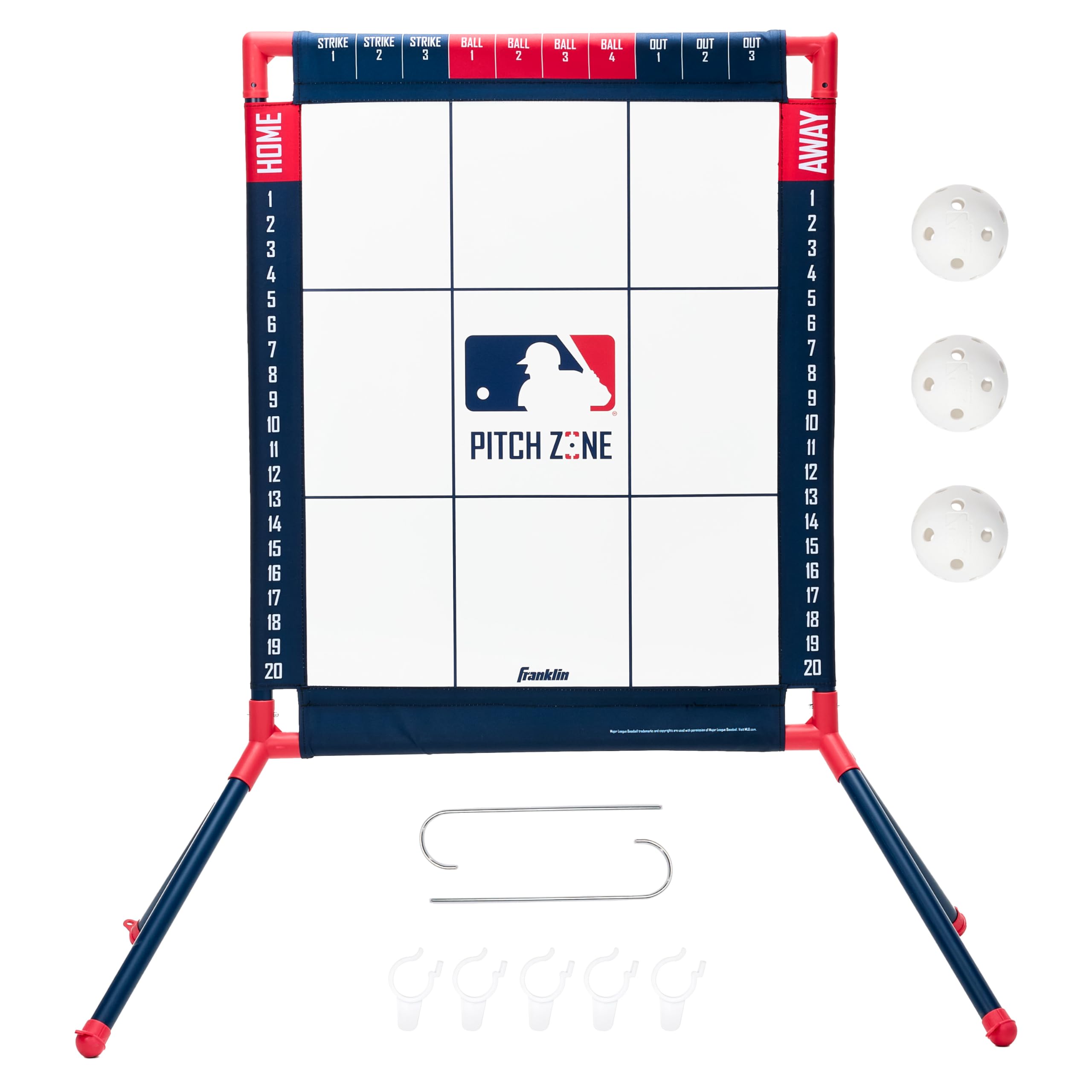 Einstellbare Strike Zone Target – Baseball Pitching Ziel Mit 4 Gurten – Für Netz – Für Innen & Außen, Gelb/weiß Einstellbare Strike Zone Target – Baseball Pitching Ziel Mit 4 Gurten – Für Netz – Für Innen & Außen, Gelb/weiß