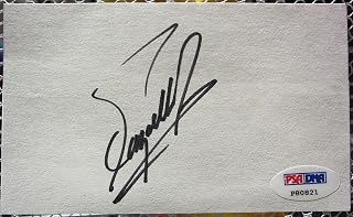 Fuzzy Zoeller Masters Champ signed 3x5 Index Card PSA/DNA