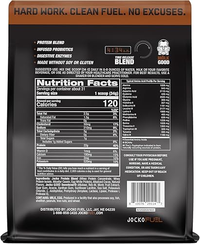 Miniatura 3 de Jocko Fuel Paquete de creatina de chocolate en polvo de proteína de suero