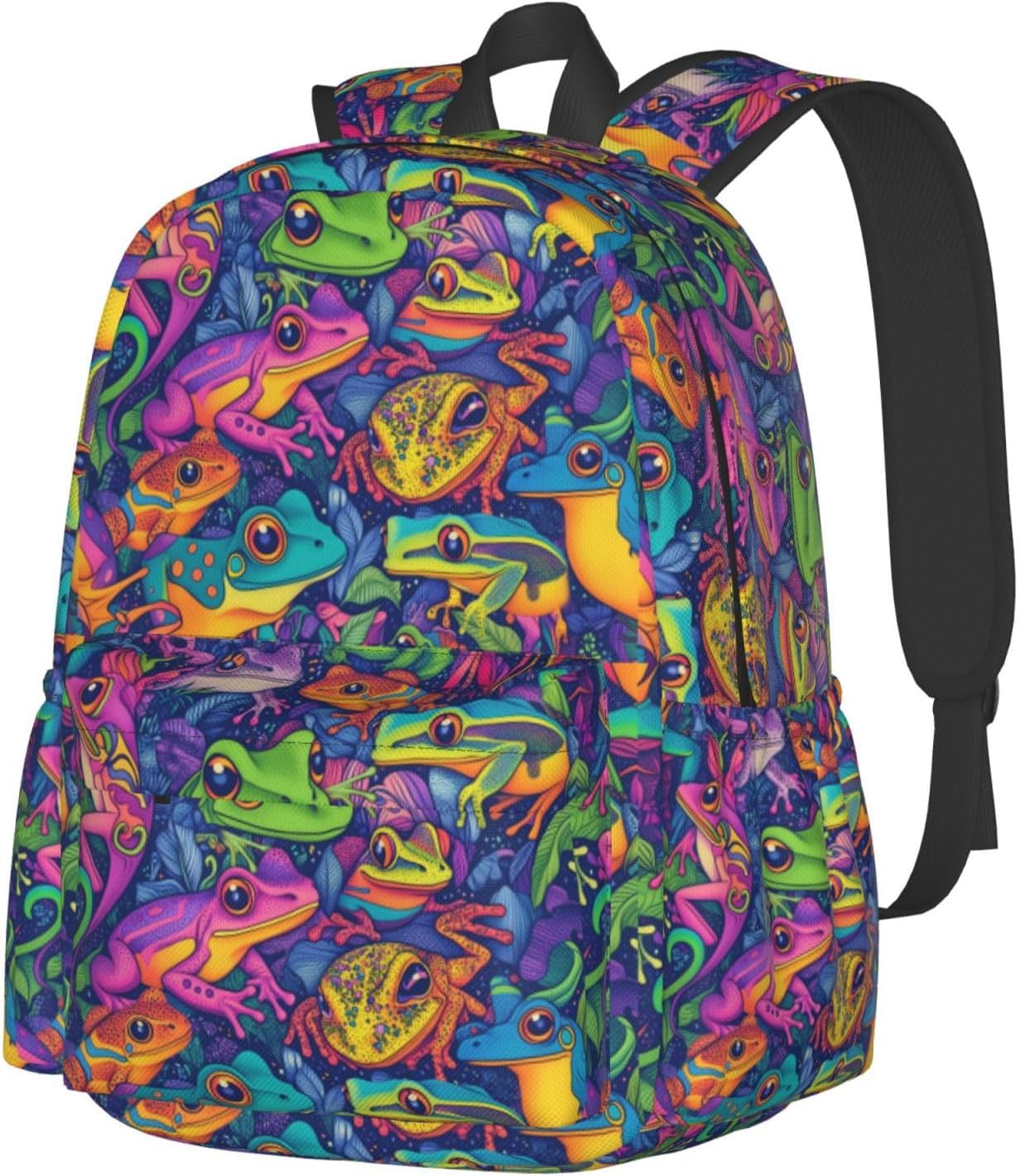 Kids Frog Backpack Large Capacity Teenager Bag Casual Backpacks For Children Boys Girls School - Image 2