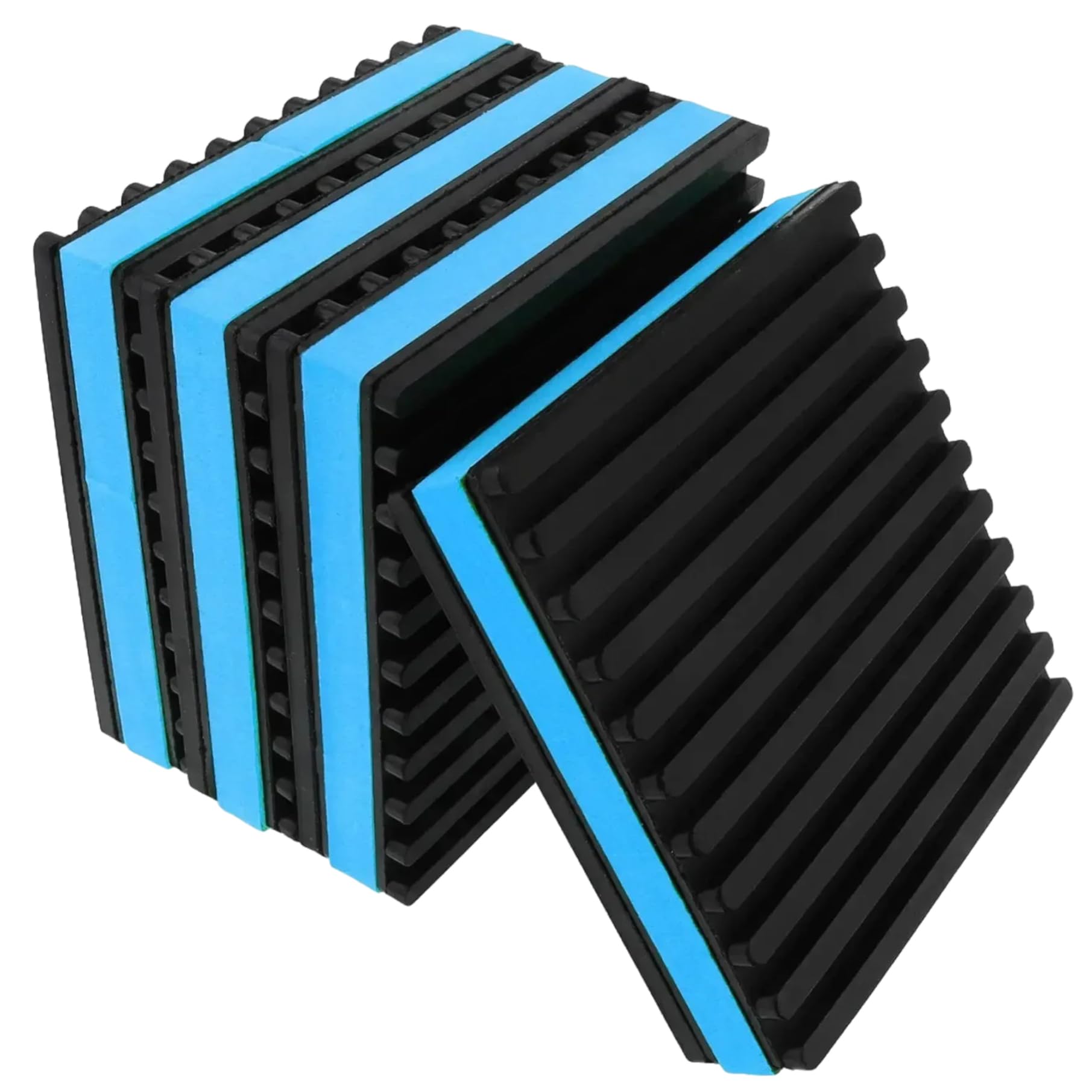 Heavy Du podkładki antywibracyjne, 4-pak gumowych mat izolacyjnych do klimatyzatorów, Cressors, Trellis - Blue Vibrat Tampening Soluts
