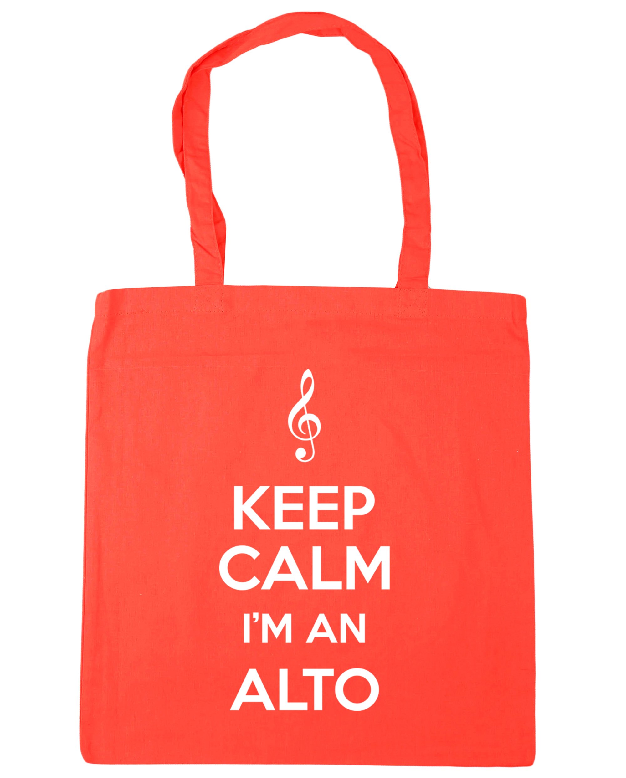 Hippowarehouse Keep Calm I'm an Alto Tote Shopping Gym Beach Bag 42cm x38cm, 10 litres — image 1