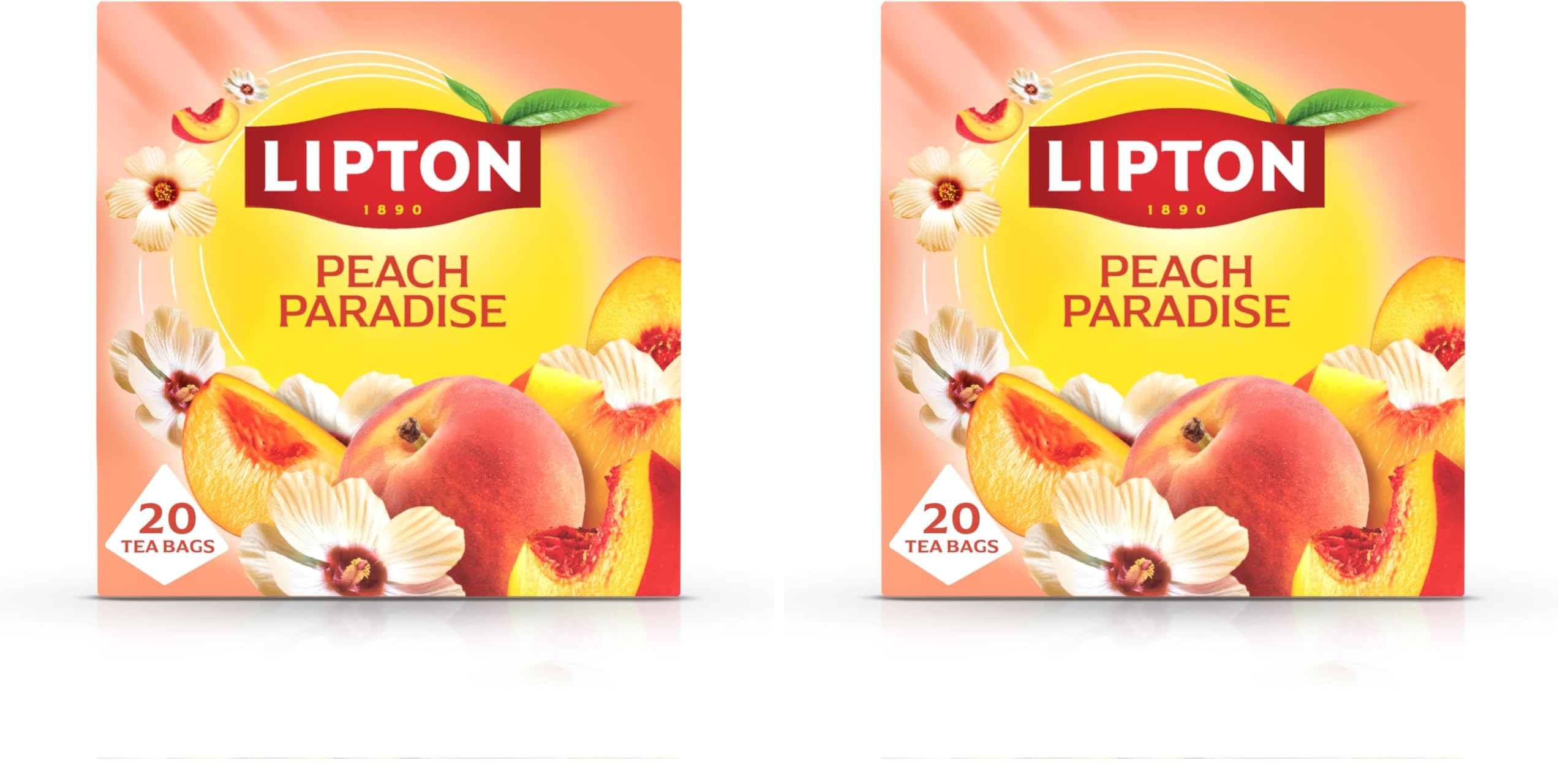 Lipton Peach Paradise Fruit Infusion Herbal Tea Bags - Peach