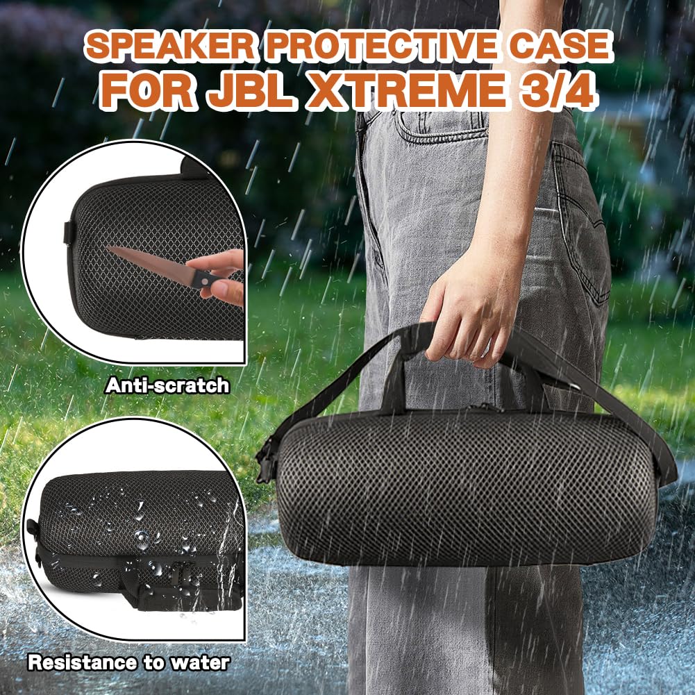 Estuche Rígido para JBL Xtreme 4/Xtreme 3 Altavoz Bluetooth Portátil – Caja Protectora de Viaje Impermeable EVA con Correa Ajustable