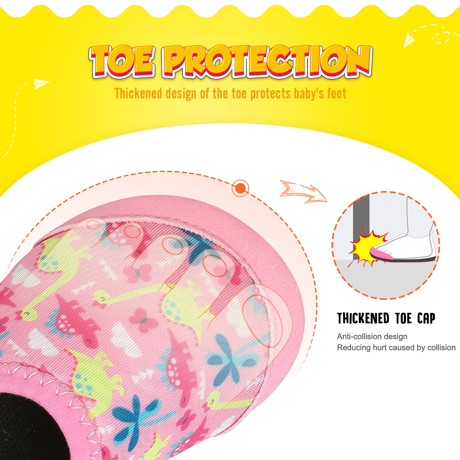 Zapatos de Agua para niños y niñas, Zapatos de Playa para niños pequeños, Calcetines acuáticos Descalzos Antideslizantes para Piscina y Playa — view 2