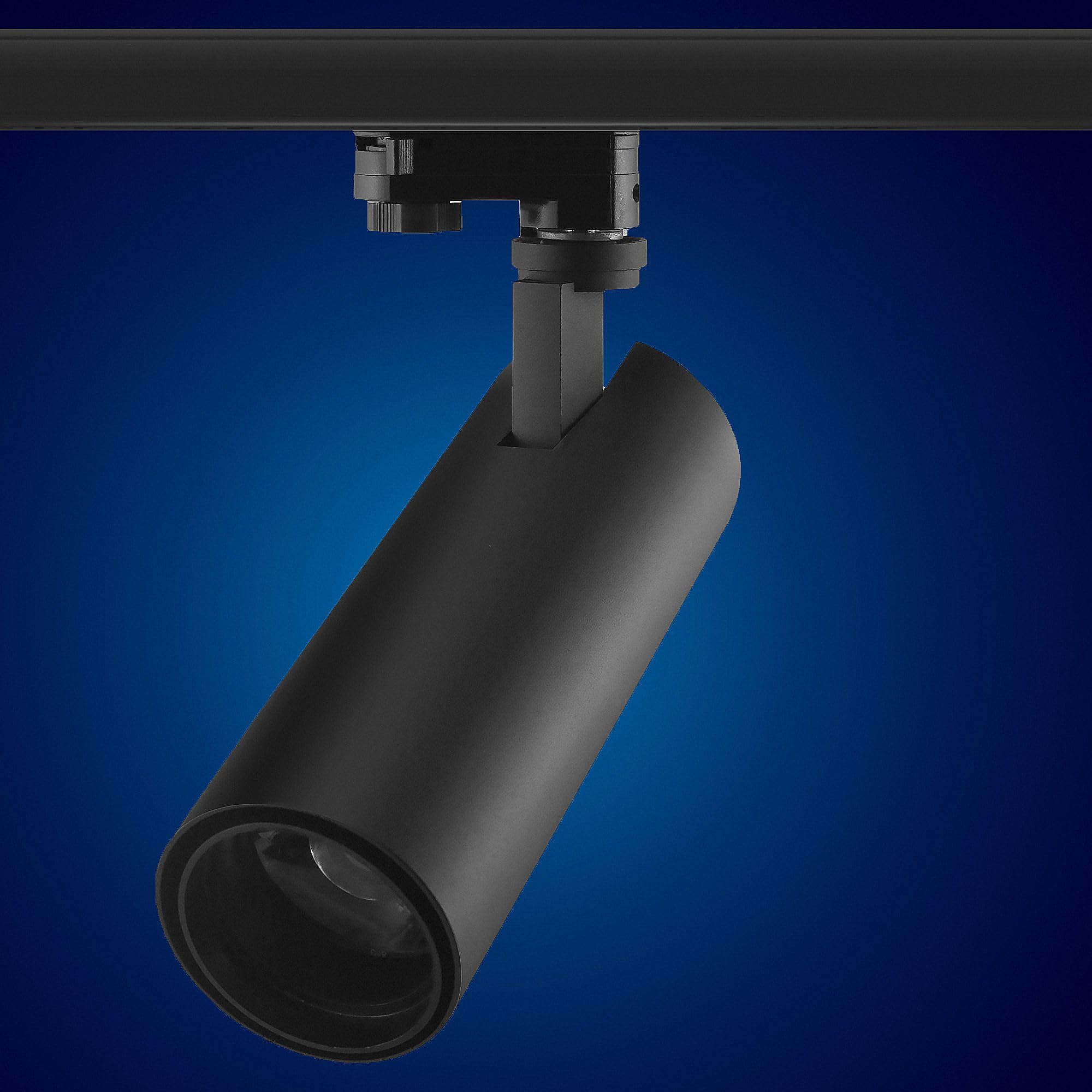 Reflector de barra conductora de 3 fases; de Mextronic; de 15 W, S29B; rayo de luz de color blanco cálido, luz LED de 3 fases; para sistemas de iluminación de carril