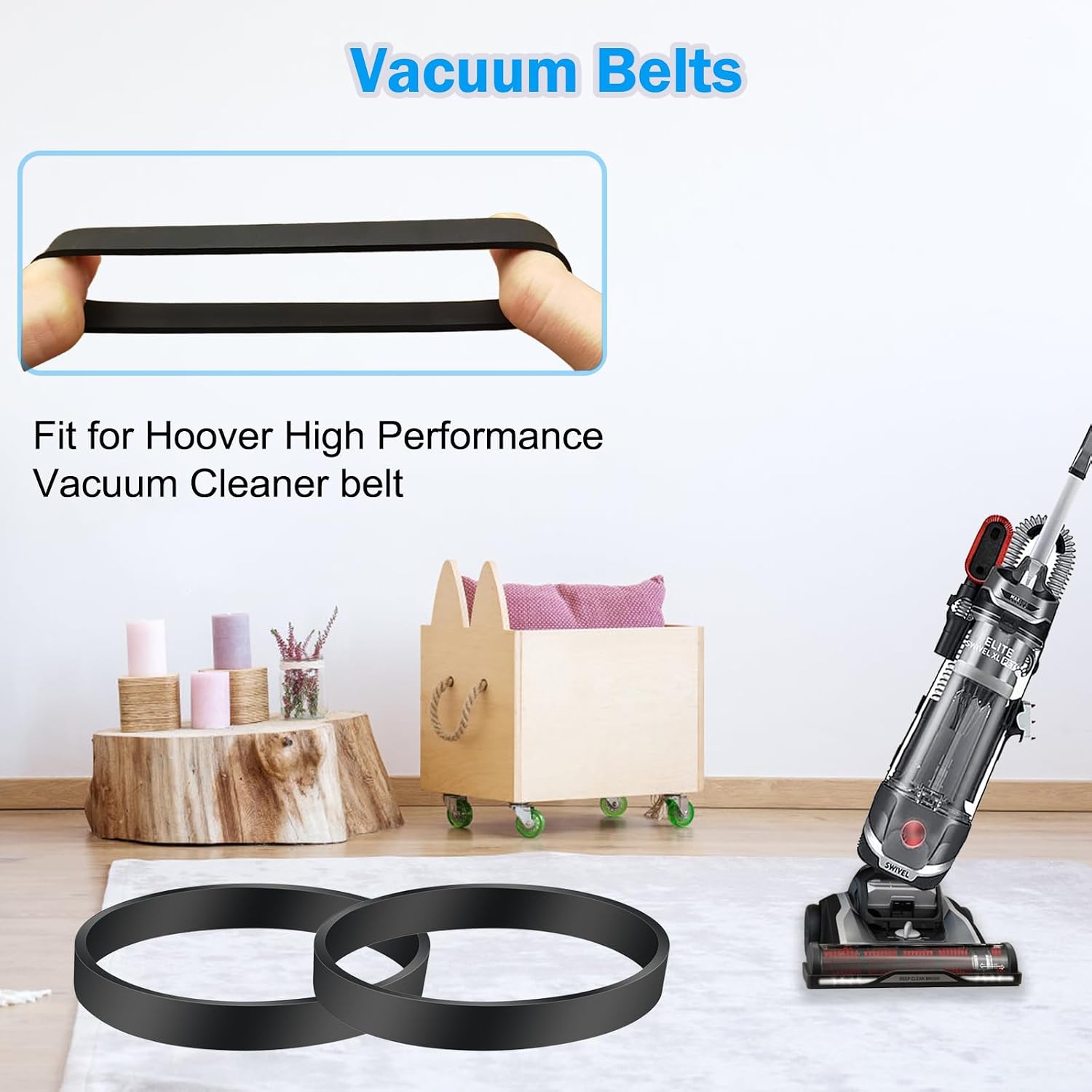 Vacuum Belts for Hoover High Performance Vacuum Cleaner UH75100, UH75110