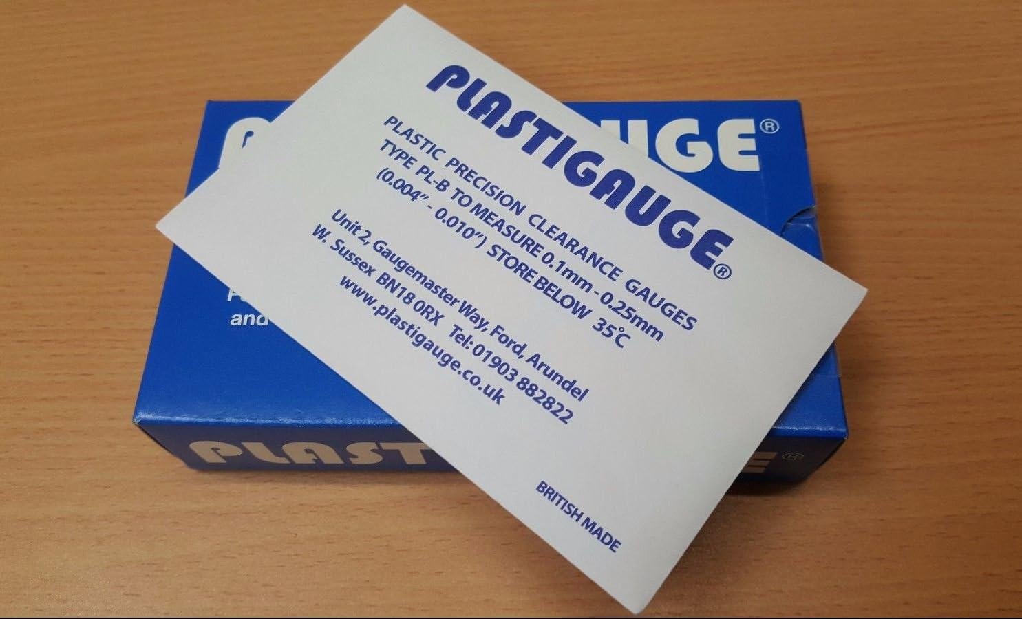 Engine Bearing Clearance Gauge PL-B 0.1mm - 0.25mm (0.004"-0.010")