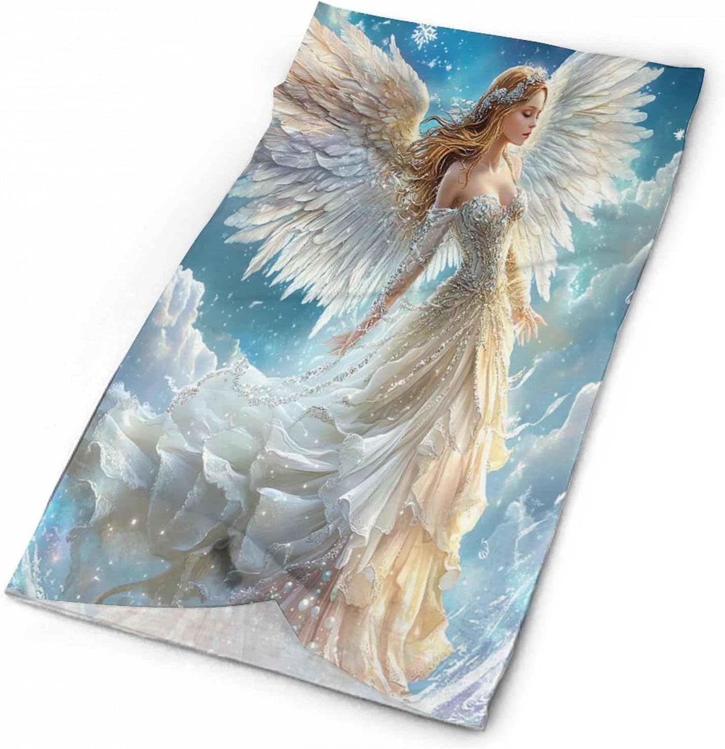 Angel Wings Face Cover Neck Gaiters for Men Women Sun Protection Mask Scarf Hiking Bandana