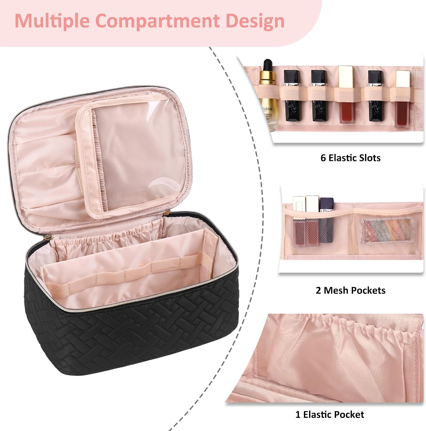 Makeup Bag, Cosmetic Bag, Travel Makeup Bag image 3