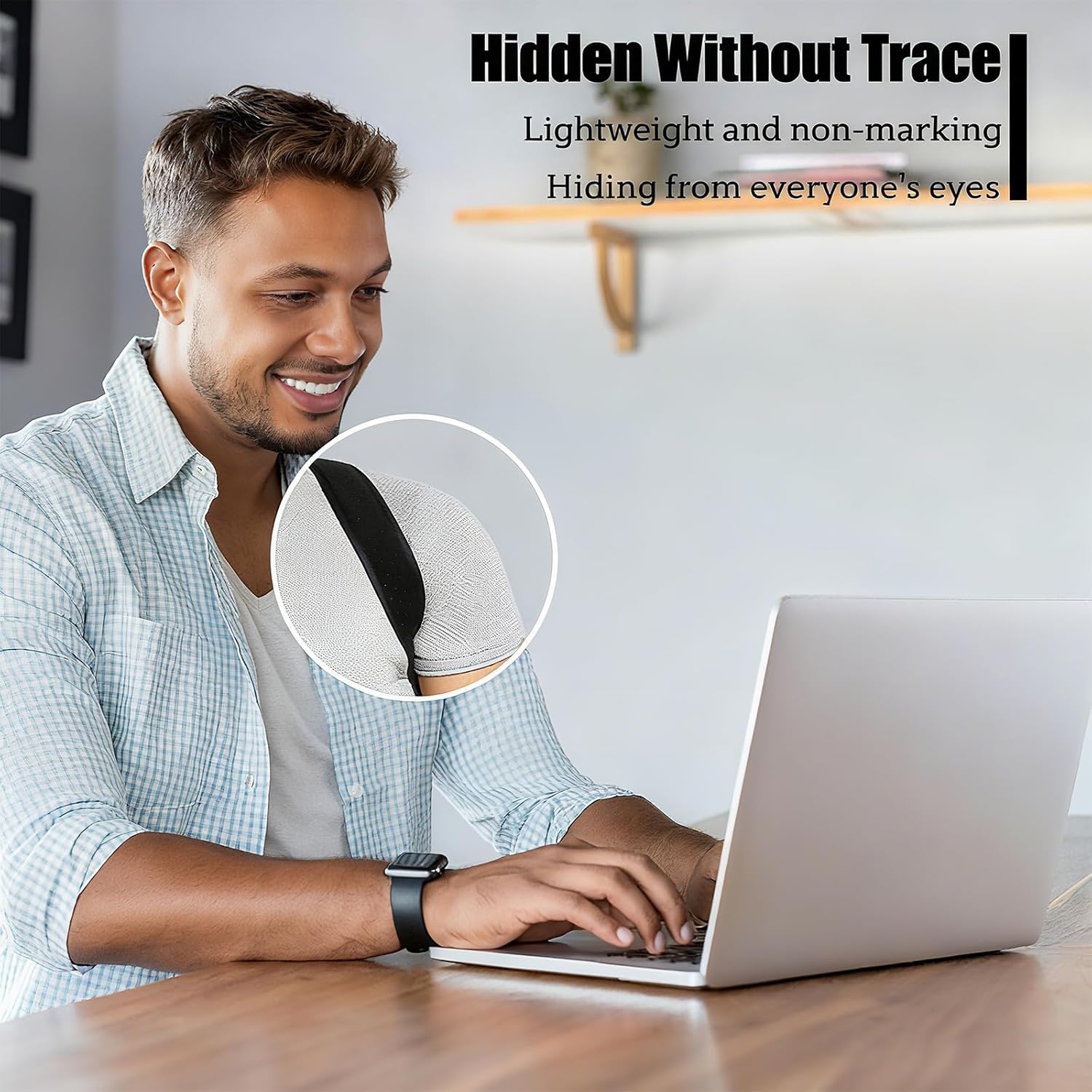 ISMA Back Posture Corrector for Men & Women – Upper Back Brace & Shoulder Posture Corrector, Unisex Posture Brace, Hunchback Posture Corrector, Back Brace & Back Support for Daily Posture Support