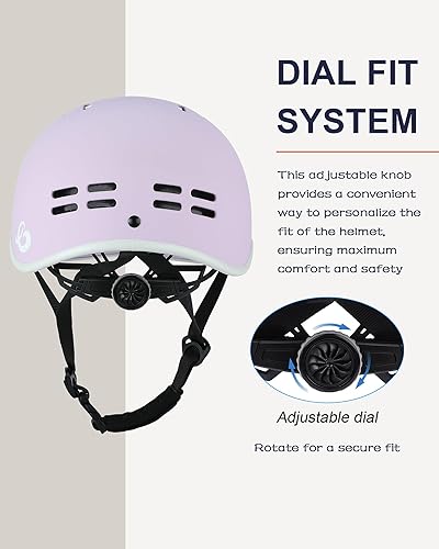 Miniatura 4 de Casco de bicicleta para niños de 5 a 8 a 14 años, para niños y niñas, cascos ajustables para niños y niñas, para ciclismo, patineta, patineta,