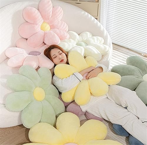 Miniatura 4 de Almohada de suelo con forma de flor, almohadas de felpa para leer, ver la televisión, bonita decoración del hogar, sofá, silla, sala de estar y