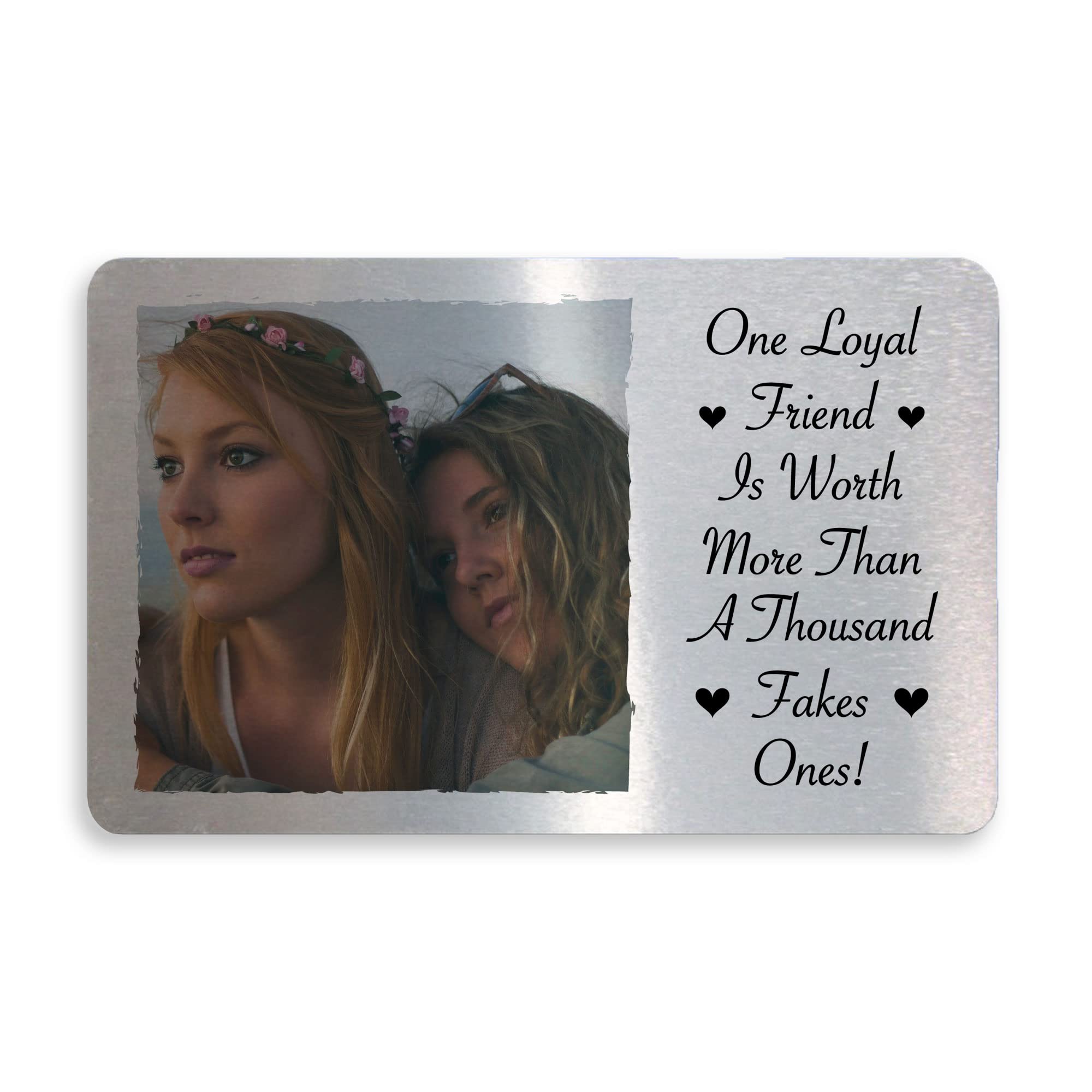 RED OCEAN Personalised Photo Wallet Insert Gift For Best Friend Birthday Christmas Keepsake