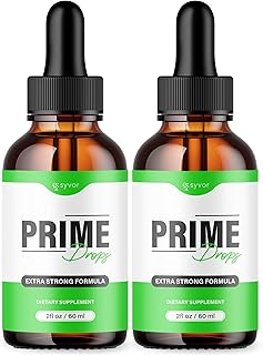 (2 Pack) Prime Drops for Men, Official PrimeDrops Liquid Supplement with All Natural Ingredients, Advanced Formula Wellness Supplement with Max Strength Vitamins for an Active Lifestyle (60 Servings)