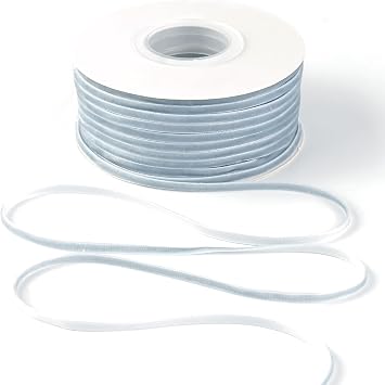 MAYREEL 1/8 Inch Dusty Blue Velvet Ribbon Thin Slate Blue Vintage Ribbon for Wedding Invitations Gift Wrapping Party Favor Boxes 50 Yards
