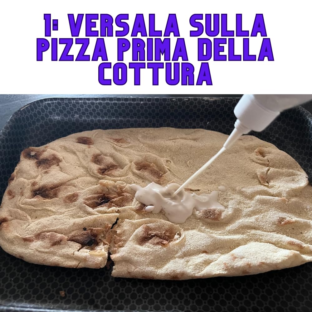 Vegarella® | Mozzarella Vegetale di Anacardi Liquida per Pizza 250ml | 100% Vegan | 100% Organica | 100% Made ijn Italy