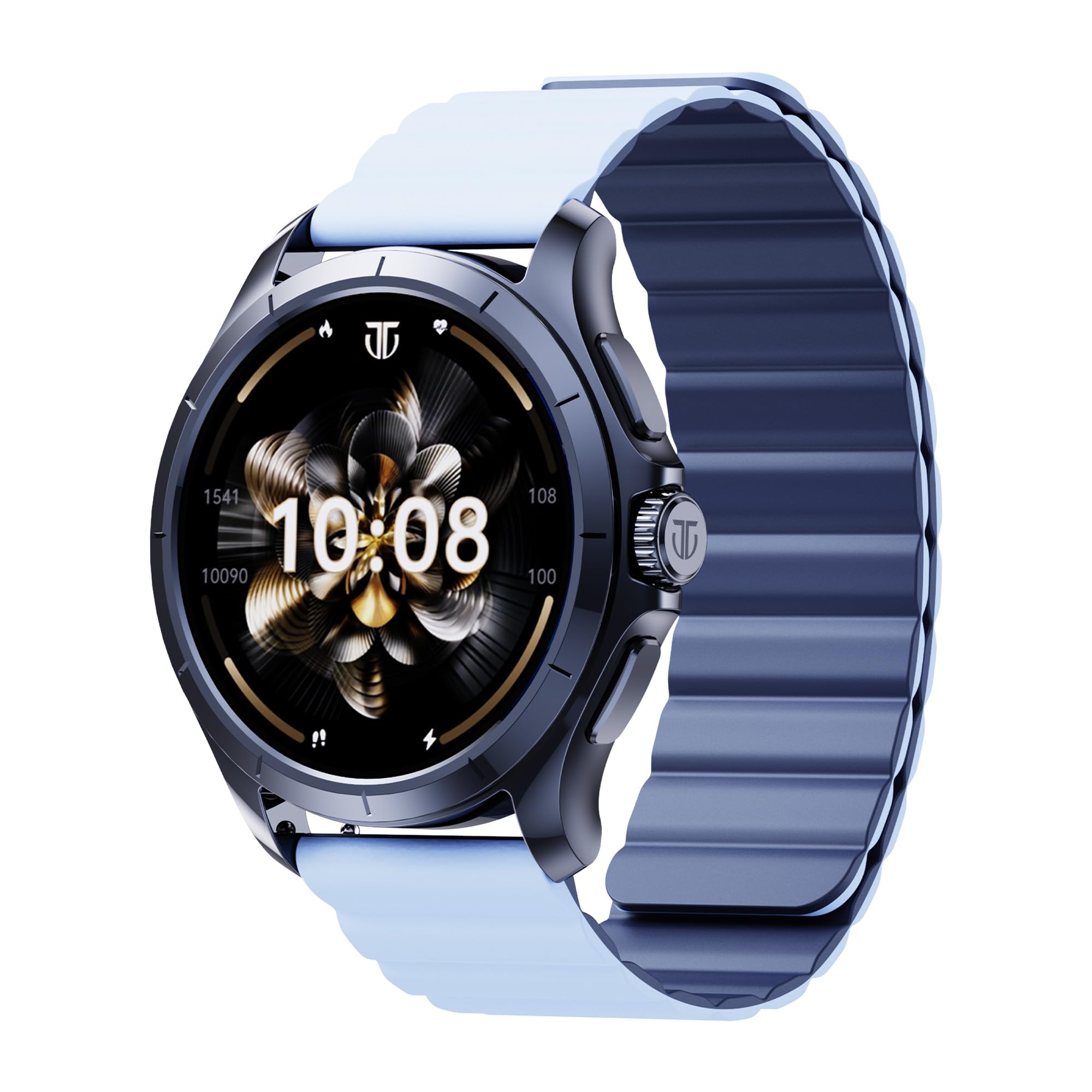 Titan Evoke 2.0 Smartwatch 1.32" inch AMOLED Display with AOD, 1000 Nits, Functional Crown, Magnetic Strap, Metal Body,Fast Charge,24/7 Health Suite, BT Calling, SpO2, HRM, IP68 - Glacier Blue-picture-16