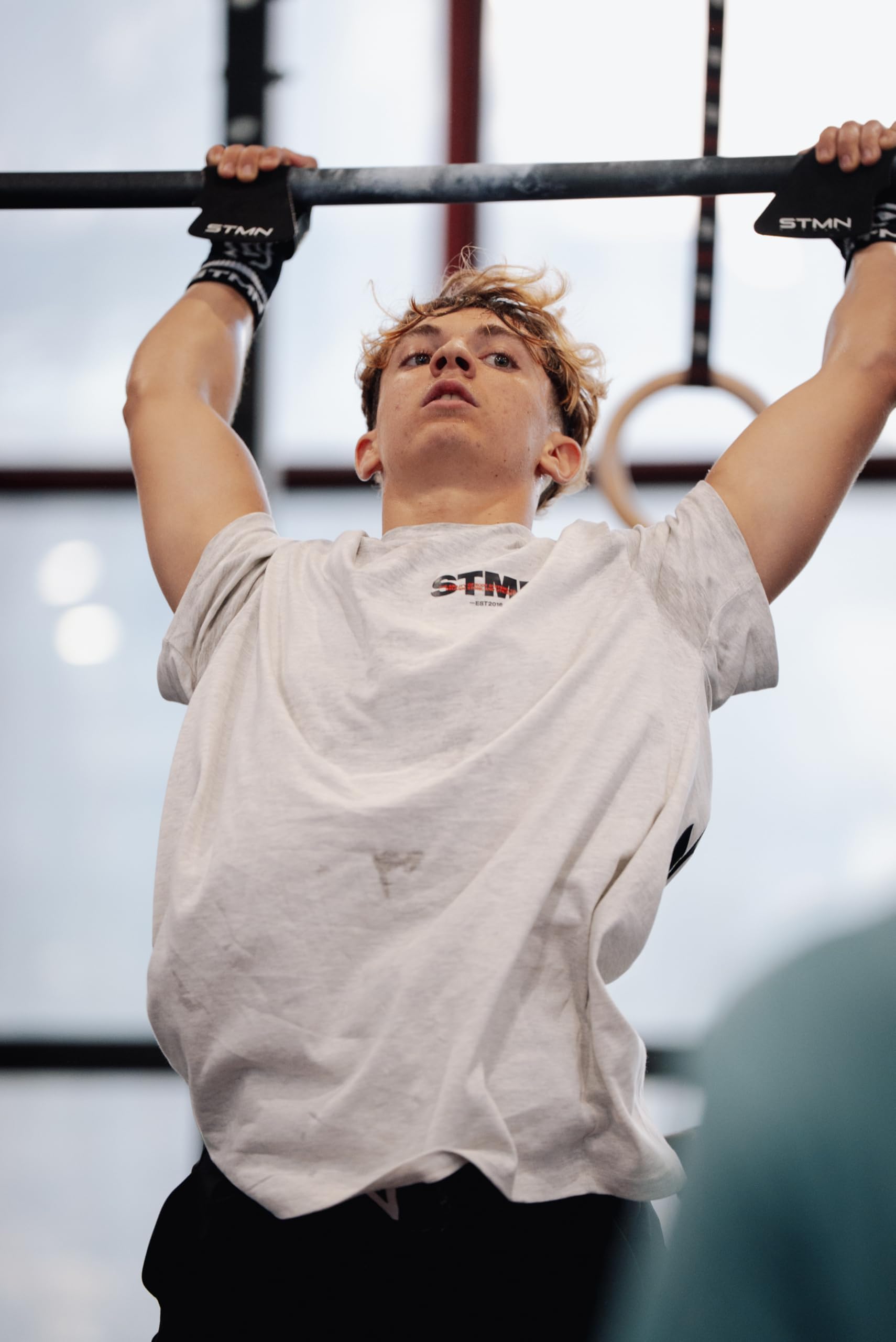 STMN Fitness - Paracalli Hybrid Free, Grip Estremo, Senza Magnesite, Allenamento Uomo Donna per Pull-Up, Muscle-Up, Sbarra, Anelli, Weightlifting, Cross Training, Protezione Totale